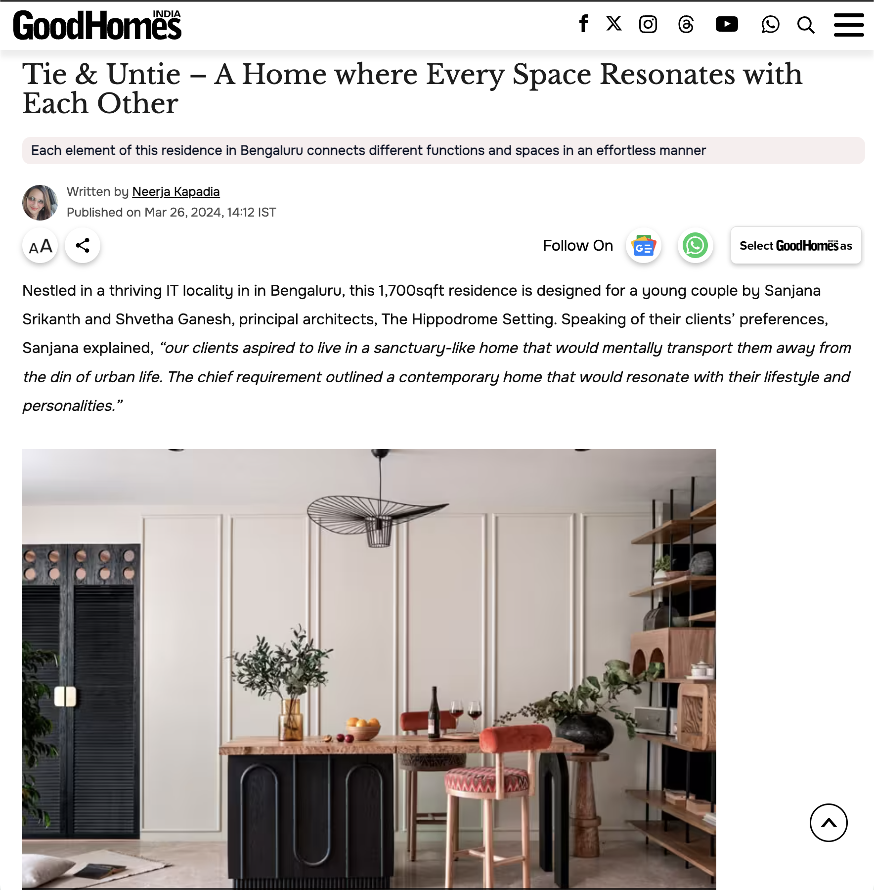 GoodHomes — A home where every space resonates with each other